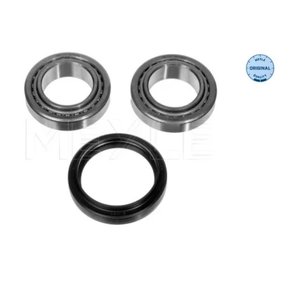 Imagen de MEYLE 714 650 0010 Juego de cojinete rueda eje delantero, ambos lados con accesorios ORIGINAL Quality 60 Rodamiento rodillos cónicos