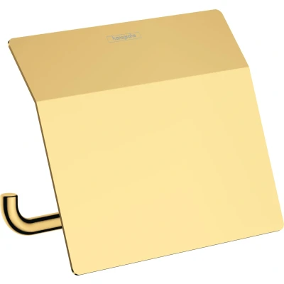 Imagen de hansgrohe AddStoris Portarrollos con tapa, color oro pulido, 41753990