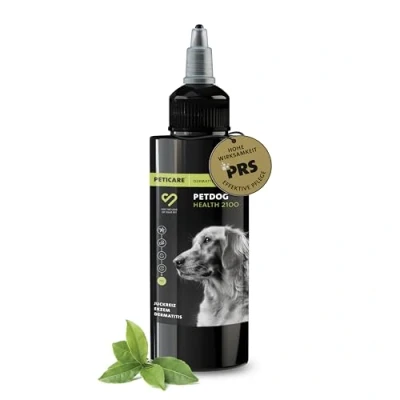 Imagen de Peticare PetDog Health 2100 Tratamiento para el cuidado del eccema perros, dermatitis atópica, etc. Alivia eficazmente picor y promueve proceso de regeneración. Sistema PRS® único
