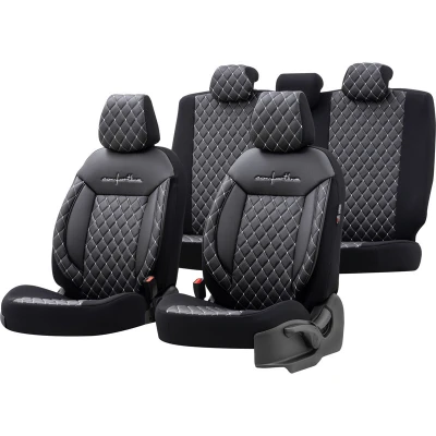 Imagen de Otom Comfortline VIP CMV 222 Cubreasiento negro/gris textil, cuero