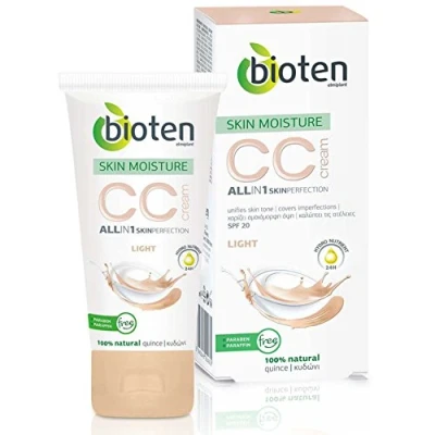 Imagen de Bioten SKIN MOISTURE, CC Cream Medium (100% Natural, Paraben &amp; Paraffin free) 50ml by
