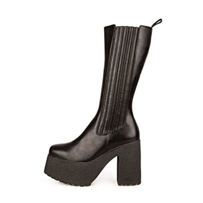 Imagen de LAMODA Long Division, Botas Mid Calf Mujer, Color Negro, 40 EU