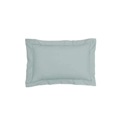Imagen de Sleepdown Juego de 2 Fundas Almohada Oxford 100% algodón Puro, lujosas, Suaves y acogedoras, Color Verde Salvia, 48 x 74 5 cm