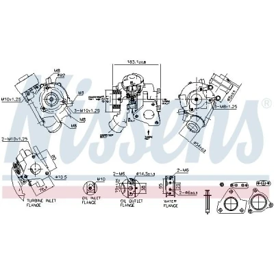 Imagen de Turbocompresor, sobrealimentación NISSENS 93636