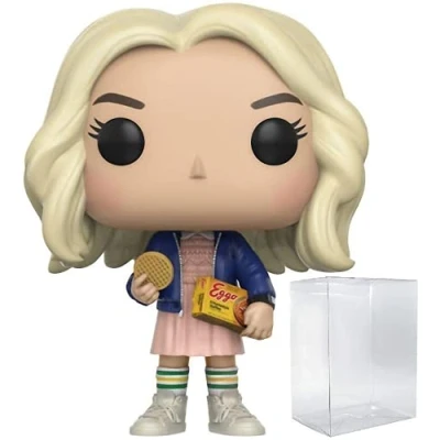 Imagen de Funko Pop! TV: Stranger Things Eleven In Wig with Eggos Chase Variant Vinyl Figure (Bundled Pop BOX PROTECTOR CASE)