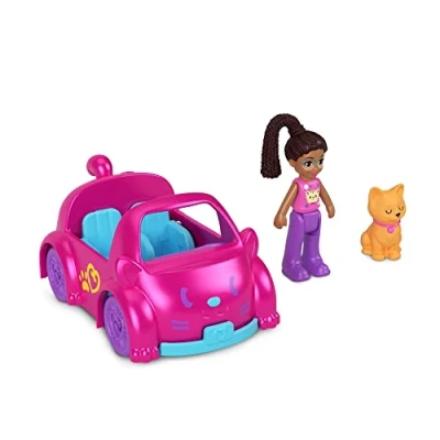 Imagen de Polly Pocket Pollyville Autko Kotek [FIGURKA]