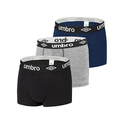 Imagen de Umbro Calzoncillo Ropa Interior Hombre Algodón Liso (Paquete de 3)