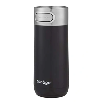 Imagen de Contigo Luxe Autoseal taza térmica de viaje, café acero inoxidable, termo, vaso hermético, apto para lavavajillas, con tapa sin BPA fácil limpiar, Licorice, 360 ml