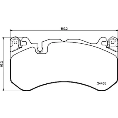 Imagen de HELLA 8DB 355 025 011 Juego de pastillas freno preparado para indicador desgaste con accesorios, pesos equilibrio AUDI: A6 C7 Avant
