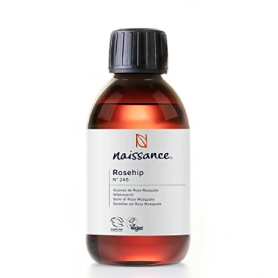 Imagen de Naissance Aceite Vegetal de Rosa Mosqueta (No. 246) 225ml Natural, Vegano, Sin Hexano y no OGM Hidrata Nutre Todo Tipo Pieles, el Cabello las Uñas