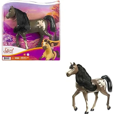 Imagen de Dreamworks Spirit Yegua Caballo beige de juguete con crin y cabeza articulada