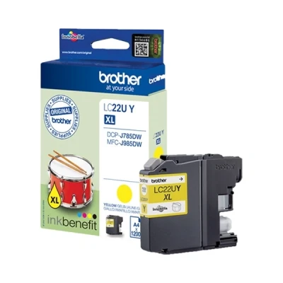 Imagen de Cartucho De Tinta Amarillo Brother Lc 22uybp