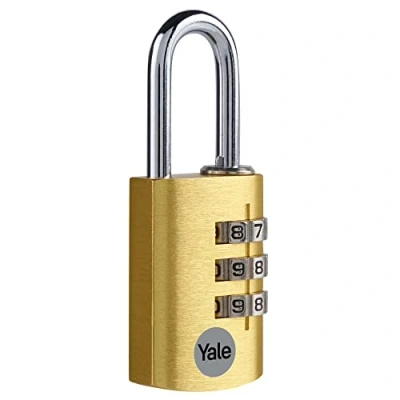 Imagen de Yale YE3CB/28/126/GO Candado de Seguridad Combinación Negro 28 mm YE3CB