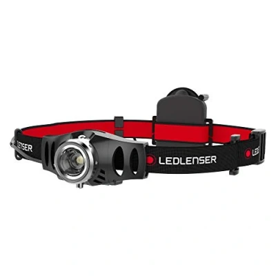 Imagen de Ledlenser linterna frontal LED H3.2, enfocable, giratoria, 120 lúmenes, regulación gradual, haz de luz 100 m, funcionamiento con 3 pilas AAA, incl. pilas, Headlamp, para la cabeza