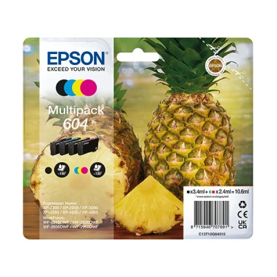 Imagen de Multipack Cartuchos Epson 604 Piñas 4 Colores