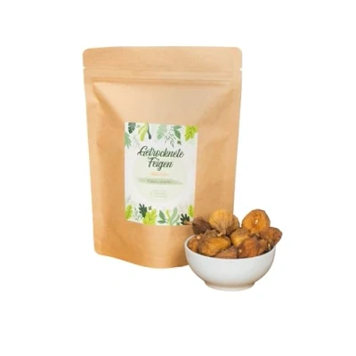 Imagen de Higos deshidratados 200g enteros naturales No azucarados ni sulfurados Calidad 1A Ideales como snack, en cereales o para repostería Dulzura 100% natural