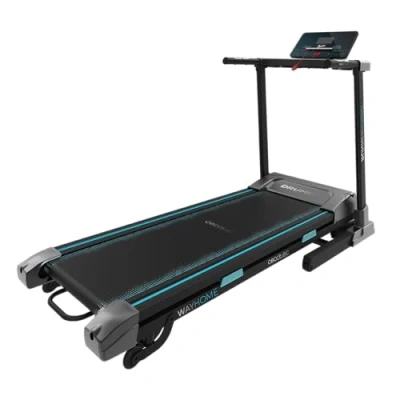 Imagen de Cecotec Cinta de Correr Plegable DrumFit WayHome 1600 Runner Sprint. 1900 W, 1 16 Km/h, 12 Programas, Sistema Amortiguación, Panel LCD, Superficie Carrera 130x40cm, Inclinación Motorizada