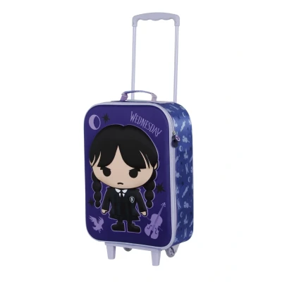 Imagen de Karactermania Wednesday Chibi SOFT 3D Trolley para niños, Talla: One Size, Lila