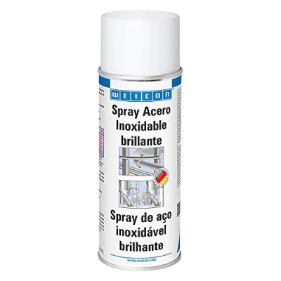 Imagen de WEICON Spray acero inoxidable Brillante 400 ml Proporciona apariencia de