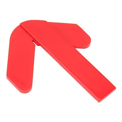 Imagen de buscador de centro plástico resistente, punto central circular rojo ABS, encuentra rápidamente el un círculo para una herramienta medición fácil usar