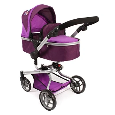 Imagen de Bayer Chic 2000 593 25 Carrito para muñecas Yolo, Color Morado