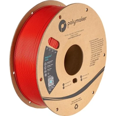Imagen de Polymaker PolyLite ASA Rojo 1.75mm 1kg