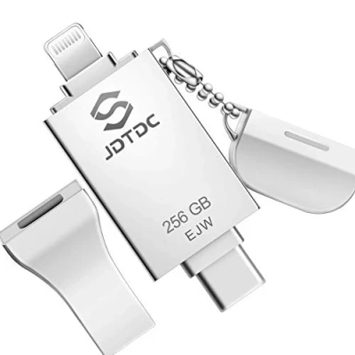 Imagen de Apple MFi 256GB Memoria USB iPhone, Pen Drive Flash para Externa Lightning Pasar Fotos iPhone a USB, Photostick iPhone/iPad/Android/PC/Mac