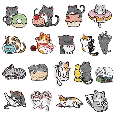 Imagen de 18 Piezas Parches Bordados Infantiles Ropa Termoadhesivos de Patch Sticker Hierro en para Jeans Sombrero Bolso Camiseta