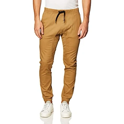Imagen de Southpole Basic Stretch Twill Jogger Pants Reg and Big &amp; Tall Sizes Pantalones Informales, Marrón, Small para Hombre