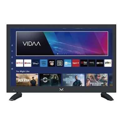 Imagen de Majestic SM19 V1 Televisor inteligente LED HD READY 19&quot;, sistema operativo VIDAA, Wi Fi integrado, DVB T/T2 y S/S2, de alimentación dual: AC 100/240 V DC 12 V, mando a distancia, USB