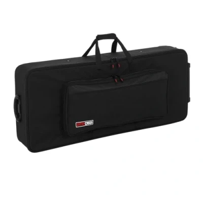Imagen de GATOR GK 61 Estuche para piano y teclado, 49,5 x 123,5 22,5 cm (con ruedas), color negro