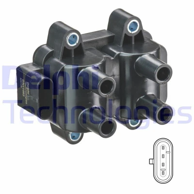 Imagen de DELPHI GN11083 12B1 Bobina de encendido 4 12 RENAULT: CLIO 2, 3, MEGANE 1, DACIA: LOGAN MCV Sandero I, 2
