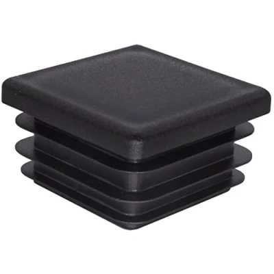 Imagen de SKIR&#039;CO 18 tapones cuadrados de plástico 45 x mm, tapas tubo mate, insertos cuadrados, para postes valla, color negro RAL 9005
