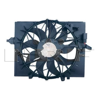 Imagen de NRF 47860 Ventilador de radiador 494 12 600 con bastidor (armazón), Motor sin escobillas BMW: 7
