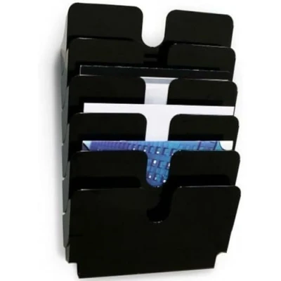 Imagen de Durable 1700014061 Juego de dispensadores folletos (Flexiplus 6 landscape, A4) 1 juego, negro