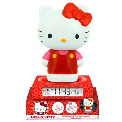 Imagen de Kids Licensing Lámpara 3D con Despertador y fecha Hello Kitty &amp; Friends