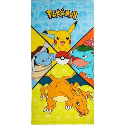 Imagen de CERDÁ LIFE&#039;S LITTLE MOMENTS Toalla Infantil de Pokémon Multicolor 70x140 cm Elaborada con 100% Algodón 320 gsm Pequeña Estampado Producto Original Diseñado en España