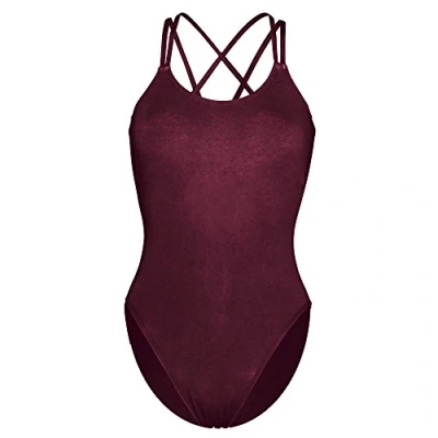 Imagen de Capezio Maillot Camisola con Doble Correa en la Espalda, Elegante Leotardo de Baile o Gimnasia, Cuello Redondo, para Mujer, Puede Usar Ballet, Jazz y Otros Estilos Baile,