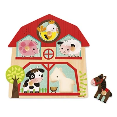 Imagen de Puzzle Musical Encajable Granja