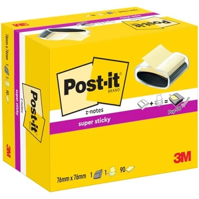 Imagen de Post It PRO B 1SSCY R330 Dispensador de notas, diseño Clásico, con 1 paquete color negro/ transparente