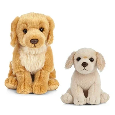 Imagen de Nature AN489 Living Peluche para perro y cachorro, Color dorado, paquete (Keycraft , color/modelo surtido