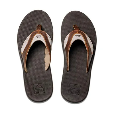 Imagen de Reef Leather Fanning, Chanclas para Hombre, Marrón (Bro/Brown 4 Br4), 35 EU
