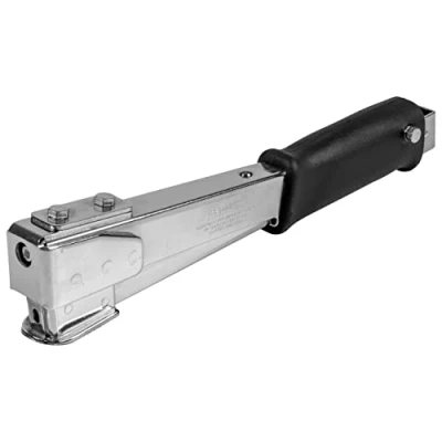 Imagen de Rapid R54 Grapadora de Martillo para Trabajos Carpintería/Tapicería/Decoración, Fabricada en Acero, Tipo Martillo, Grapas Planas 140, 6 14mm, Envasada Caja (10566826)