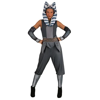 Imagen de Star Wars disfraz de Ahsoka Tano para adultos, Halloween mujer, con licencia oficial, pequeño multicolor