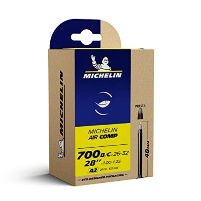 Imagen de MICHELIN A2 Aircomp cámara de Aire, Unisex Adulto, Negro, 48 mm