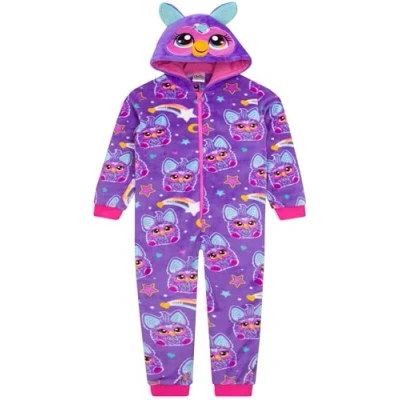 Imagen de Furby Mono Pijama Niña Polar Pijamas Polares Morado 6 7 Años