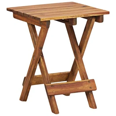 Imagen de vidaXL Soporte para Plantas Mesa Estante Macetas Maceteros Jardinera Flores Cultiivos Decoración de Jardín Exterior Madera Maciza Acacia