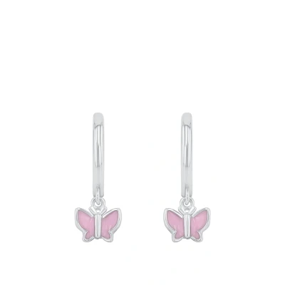 Imagen de Prinzessin Lillifee Schmetterling Pendientes para niños, Talla: One Size, Silberfarben