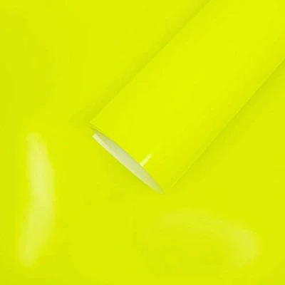 Imagen de 4R Quattroerre.it 16365 Hoja Adhesiva Película Amarillo Fluorescente para Wrapping, 50 x 70 cm