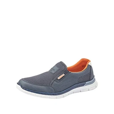 Imagen de Rieker B4870, Mocasines Hombre, Azul (Denim/Atlantis/Weiss), 46 EU